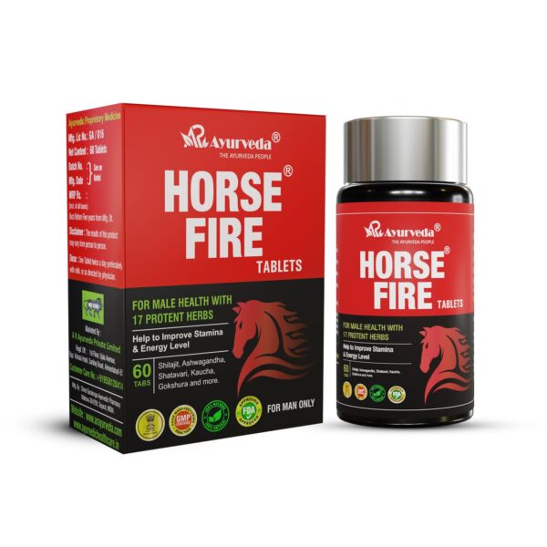 AR Ayurveda Horse Fire Stamina Booster For Men 120 Caps