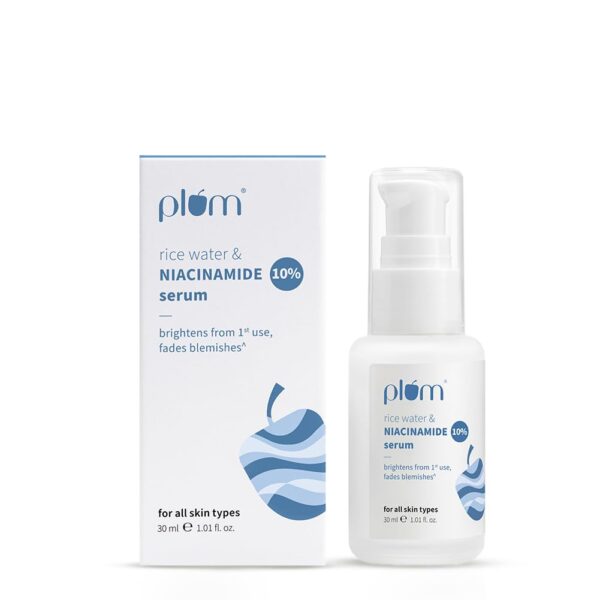Plum 10% Niacinamide Brightening Serum with Rice Water 15ml