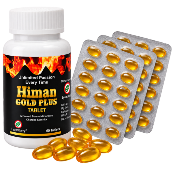 Himan Gold Plus - Sports Supplement with Omega 369 Shots